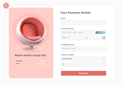 Daily UI #002 card checkout checkout form credit card checkout payment card payment form ui web disgin web page