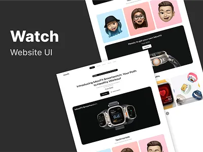 Watch Website UI ui watch watch design website