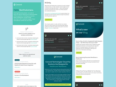 Concord Email Template System email graphic design marketing ui