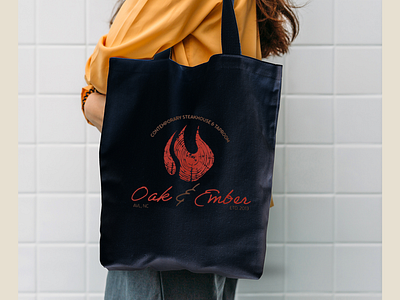 Oak & Ember | Merch & Apparel Design | 2024 branded apparel branded merchandise branding logo logo lockups merch concepts merch line merchandise mockups