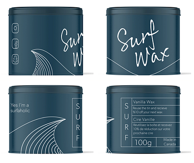 Surf Wax Packaging - Personal Project1 branding graphic design