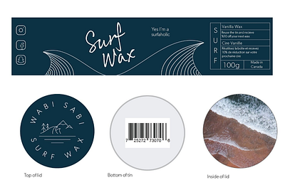 Surf Wax Layout - Personal Project1 branding graphic design