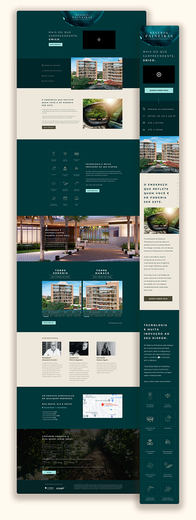 Reserva Paineiras landingpage realestate uidesign uxdesign webdesign