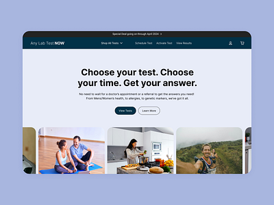 Landing Page Re-design @Anylabtestnow design ui ux web design