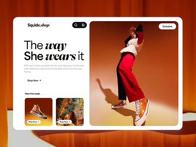 ● Shopify website design fashion marketing minimal modern saber saber ali ui web design website