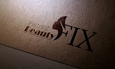 Logo Design - Instant Beauty Fix 3d 3d model branding design designinspiration graphic design illustration logo logo design tips ui
