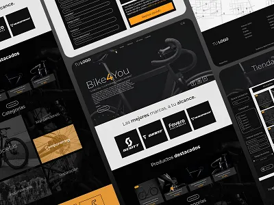 Old Bike4You Landing page | Bikes landing landing page ui ux website wordpress