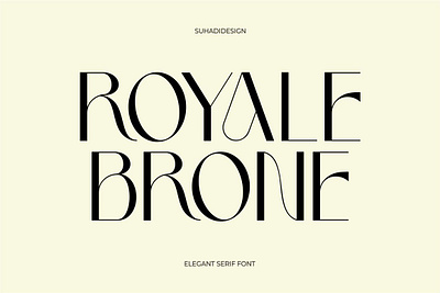 Royale Brone Elegant Stylish Serif Font book elegant font megazine modern publishing serif stylish