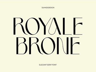 Royale Brone Elegant Stylish Serif Font book elegant font megazine modern publishing serif stylish