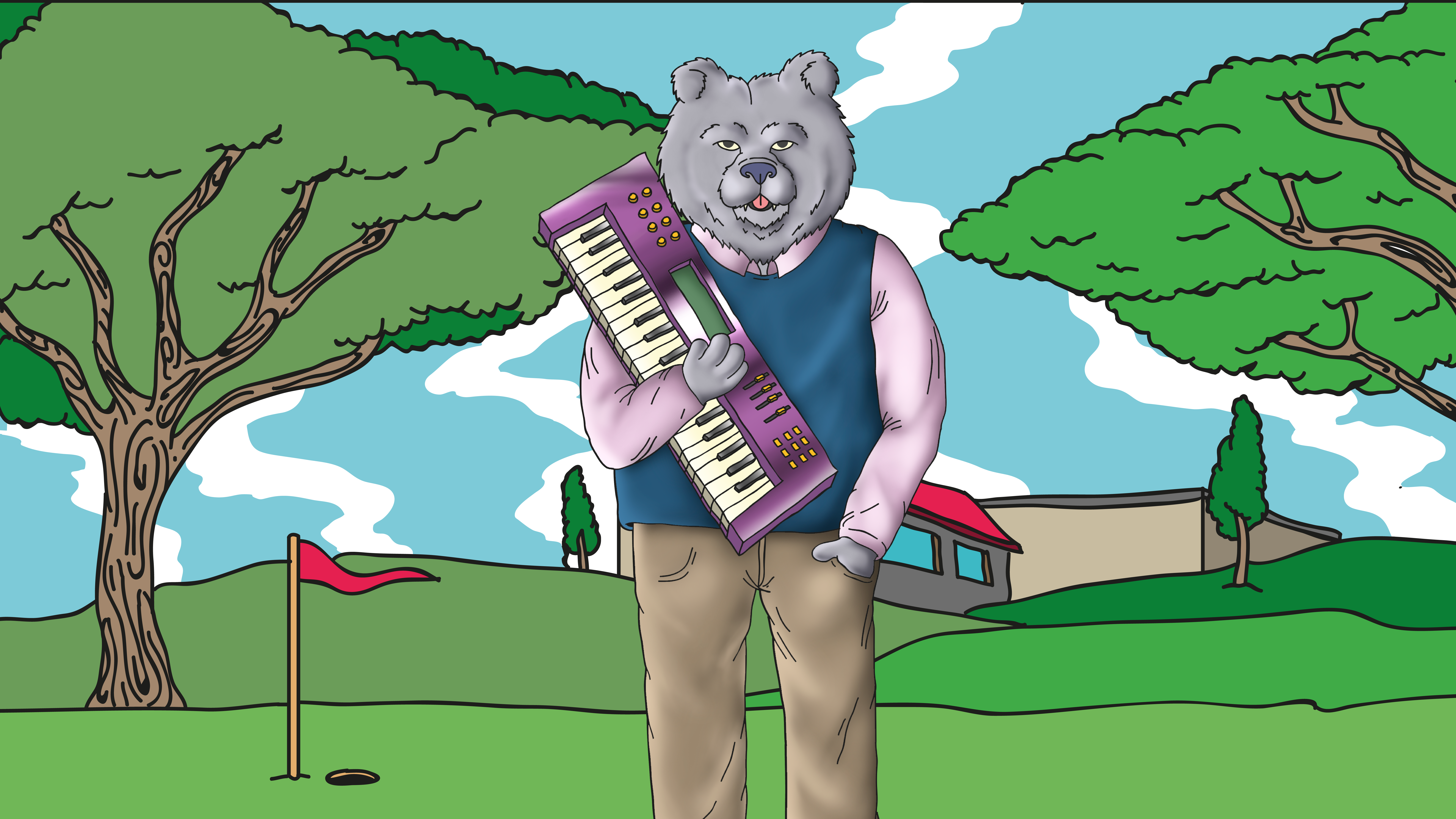 Felipe The Bear cartoons character design digital art illustration