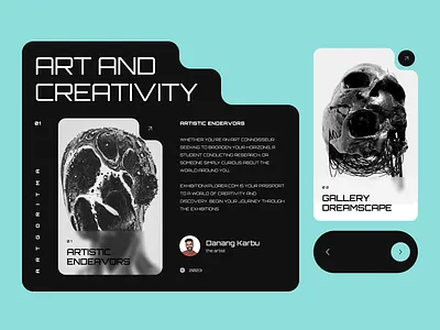 Art Exhibitions Website - Artgoritma art art exhibition art gallery bento design exhibition website expo hero section museum ui user interface ux web design website