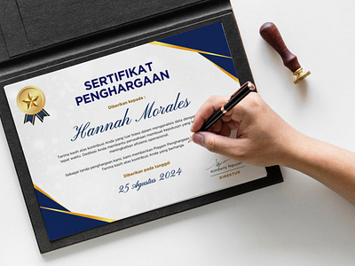 Certificate Achivement of Analis Data achivement branding canva canvatemplate certificate design design graphic v designer graphic graphic design illustration