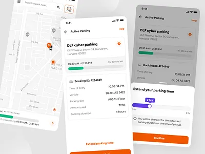 Parking app concept app design booking app clean design design landing page minimal mobile app mobile design parking parking app parking space parking spot parking zone ui ux