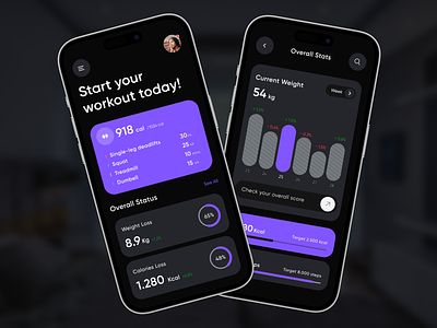 Workout Planner App app app design digital gym layout minimalist mobile mobile ui plan planning sport sport app sport planner statistic track tracking ui ux workout workout app