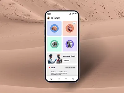 HealthSync App - Daylight Version animation application health health app home screen landing page light minimal mobile app mobile design ui ux web website