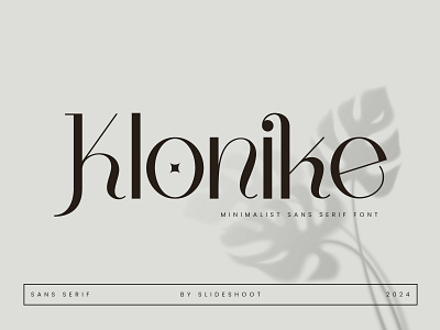 Klonike - Sans Serif cosmetic design elegant fashion font interior ligature lowercase regular sans serif typeface typography uppercase