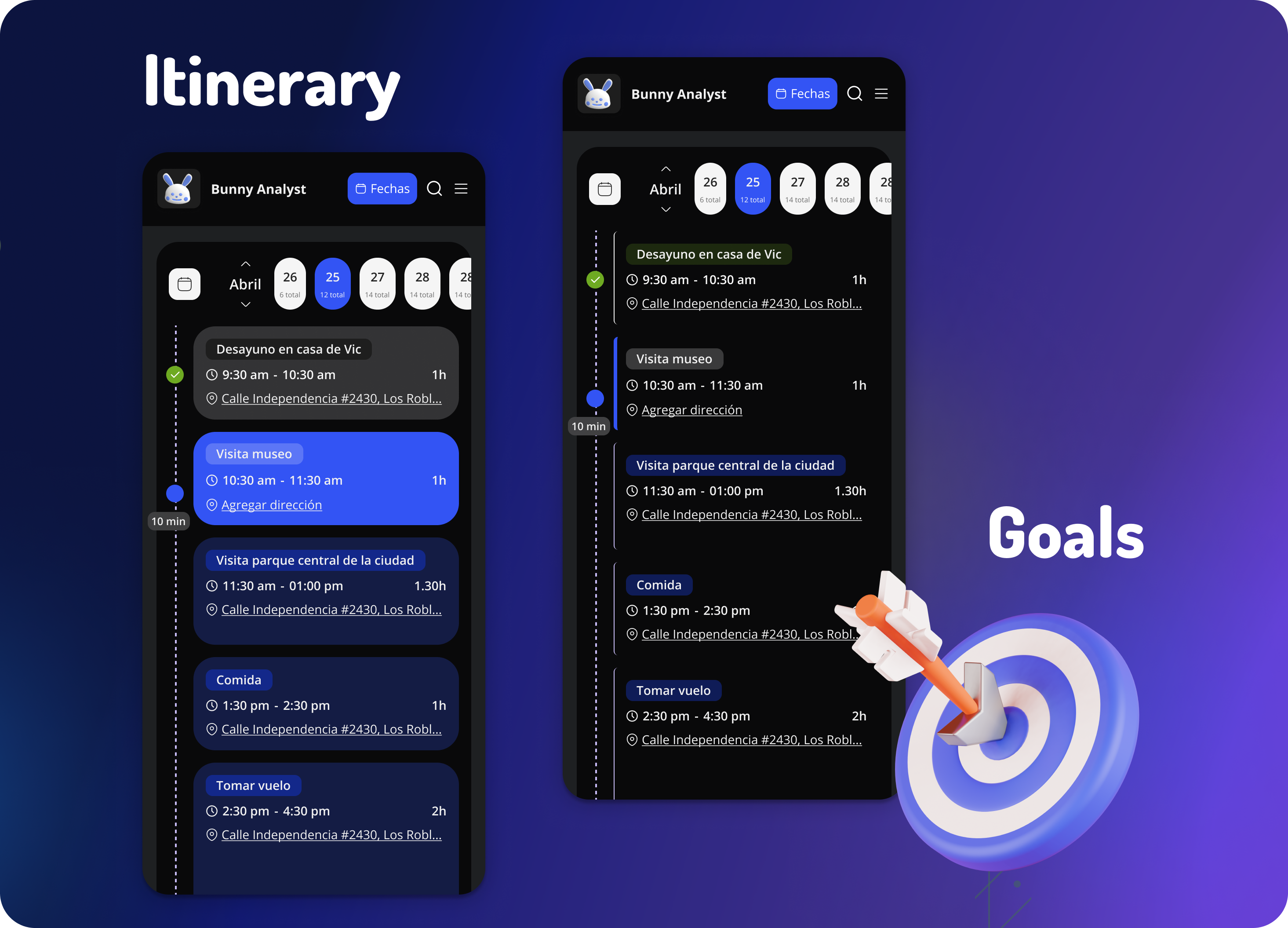 Itinerary box breadcrumbs calendar call to action customer dark mode date date picker figma game gamification google itinerary navbar selection date stepper tabs ui ui designer user centered design