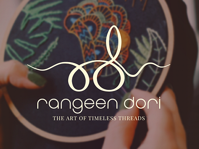 Logo Design and Visual Identity | Rangeen Dori brand identity branding chikankari clothing brand first project freelancer graphic design indian brand logo logo design logo designer minimal logo visual identity