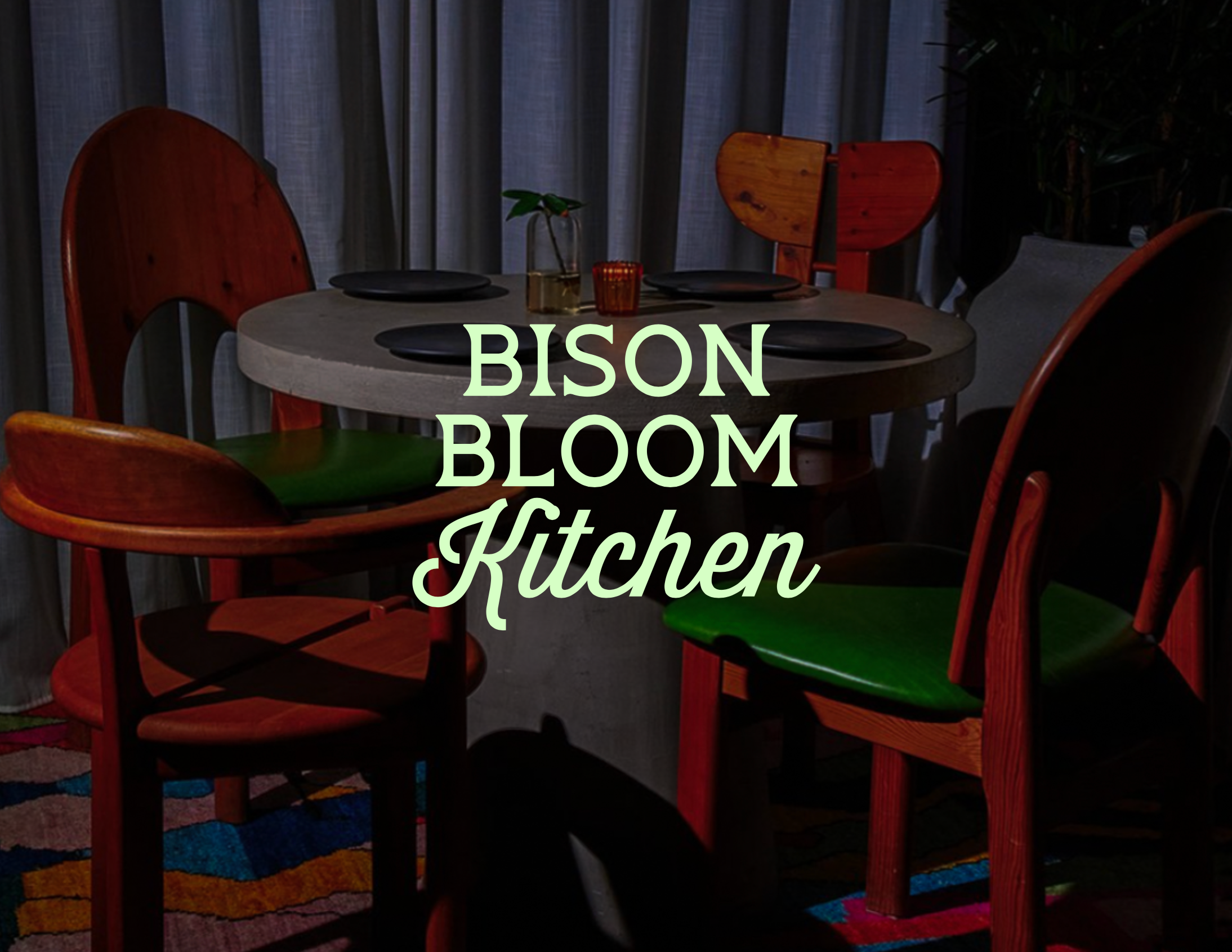 Example of Brand + Logotype Design for Bison Bloom Kitchen