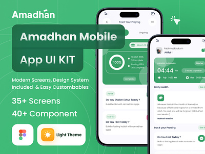 Muslim apps ui kits branding clean concept design graphic design illustration logo mbileapps