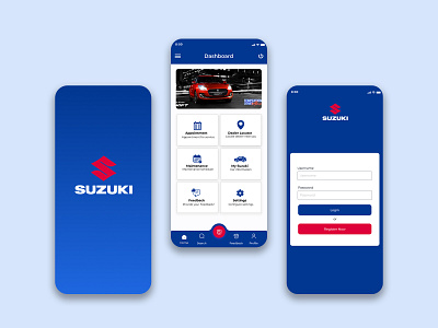 Suzuki Customer App app ui ux car application figma figma app figma mobile app mobile app design mobile ui mobile ui ux design ui ux