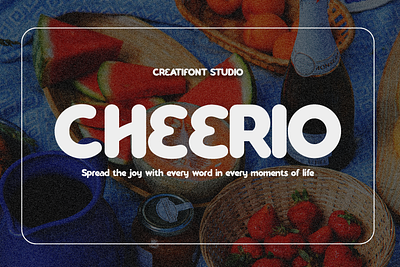 Cheerio - Friendly Handwritten Font branding design font logo modern typeface typography