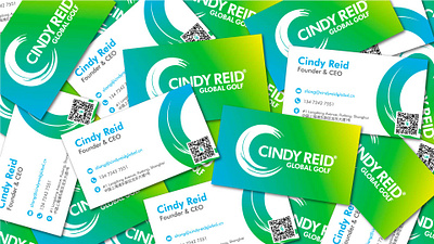 Cindy Reid Global Golf Full Branding Solution brand book character graphic design mascot stickers visual identity