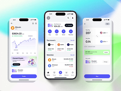 Diwallet - Crypto Trading | Buy & Sell bitcoin blockchain crypto crypto app crypto banking crypto currency crypto trading crypto wallet cryptocurrency exchange finance fintech fintech app investment mobile app money swap trading wallet web 3