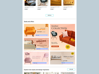 Maynooth Furniture - Web Design app branding design graphic design typography ui ux