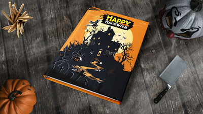 HAPPY HALLOWEEN BOOK COVER DESIGN advertising anthology book art book cover coraline ebook fiction halloween book horror horror book cover self publishing western