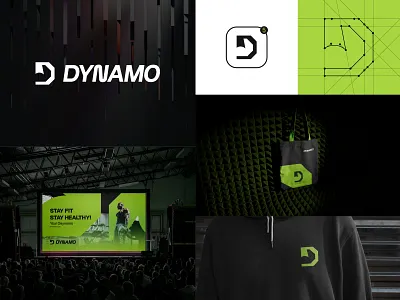 DYNAMO Gym Fitness Logo Branding Identity athlete brand brand design brand identity branding d letter design energy fitness gym identity logo logo branding design logo mark logo symbol logos minimal modern simple unused logo