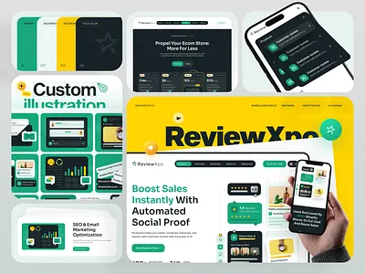 ReviewXpo - Website design design footer header landingpage minimal pricing rating responsive review saas ui uicard uidesign uxdesign web web design web site webdesign websitedesign