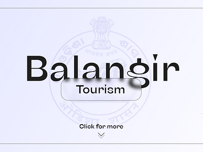 UI Design - Tourism Landing page | Balangir, Odisha design designer dribbble figma graphic design illustration landing page minimal tourism tourism page ui ui design uiux design uiux designer user interface user interface design ux web design web ui design website design