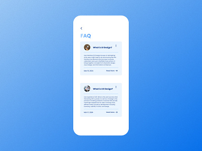 FAQ screen design figma mobile app product design ui uiux ux