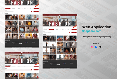 E-Commerce Web Application - UI Design app branding design dribbbleshowcase ecommerce illustration logo onlineshop typography ui uiuxdesign userexperience vector webapplication