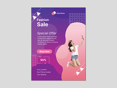 Fashion Flyer banner branding fashion flyer flyer