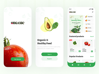 Grocery App- Mobile UI/UX design interaction mobile app template viva ux team vivasoft vivausteam vivaux