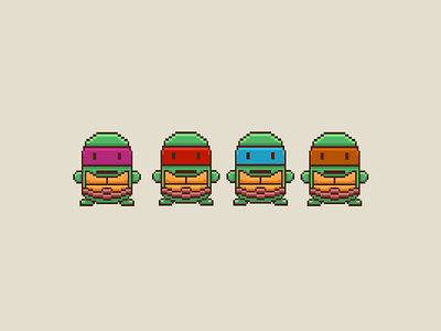 pixel ninja turtles ninja turtles ninja turtles design ninja turtles illustration ninja turtles logo pixel art pixel ninja turtles