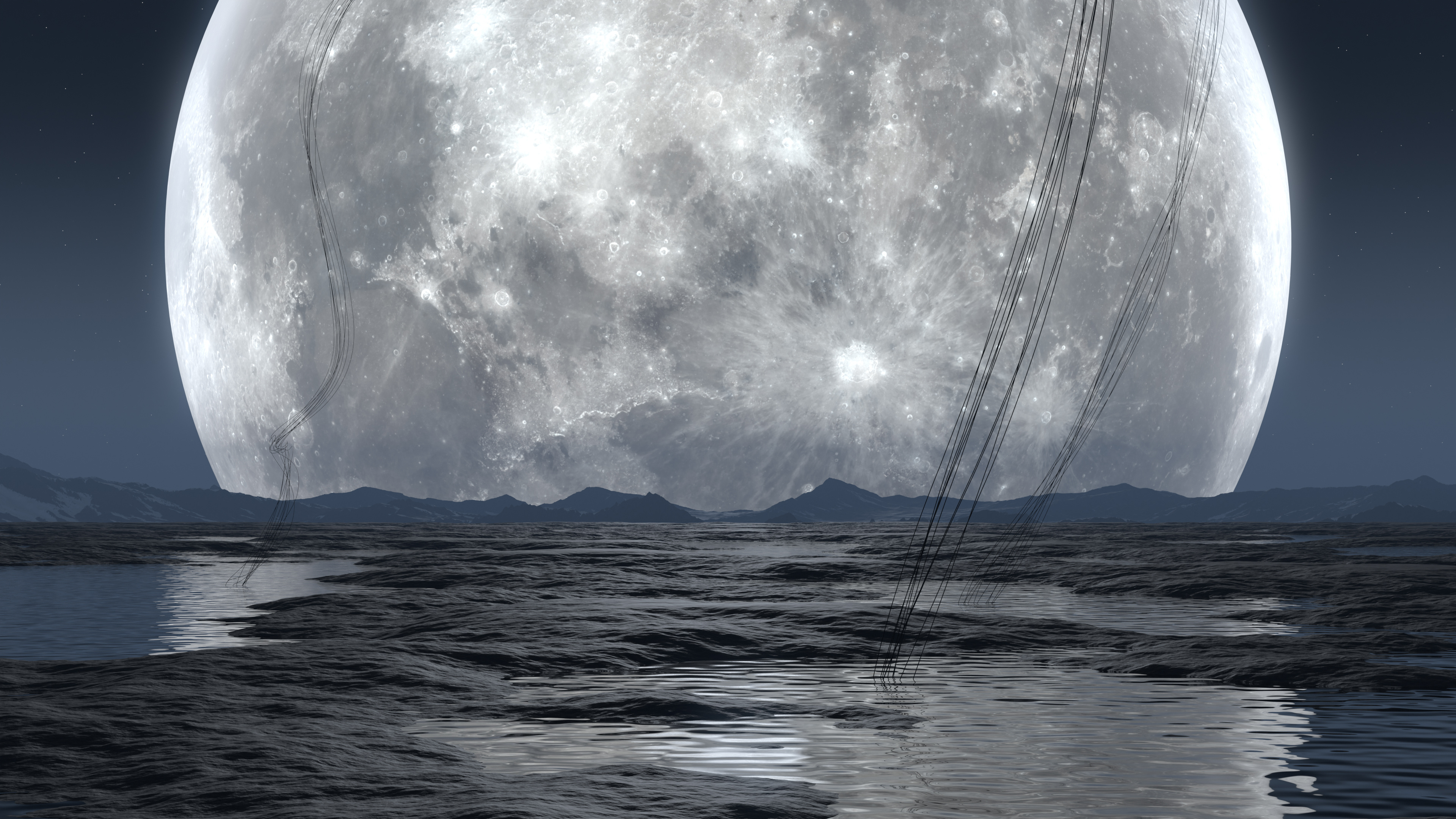 3D Wallpaper Design #001 3d death stranding 2 game scene wallpaper