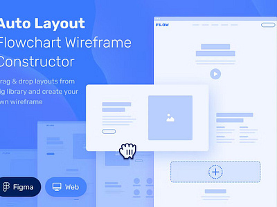 ALF Flowchart Wireframe Constructor blue constructor design figma flowchart layout ui ux v web website wireframe