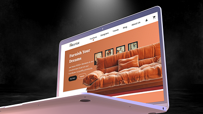 Prestige Furniture Website UI Design branding logo ui