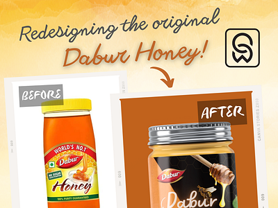 Dabur Honey - Product packaging & design branding graphic design