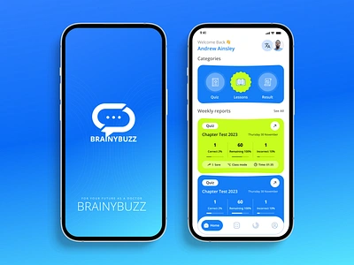 Quiz - Mobile App animation answer branding creative design design exam graphic design icon logo mobile app mobile app design mockup question quiz ui ui design ux design