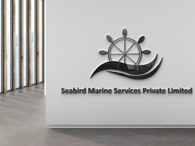 Seabird Marine Services Logo Mockup