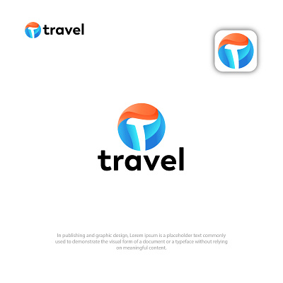 T letter Travel logo apps icon apps logo iconic logo logo t letter icon t letter logo travel travel agency logo travel apps logo travel logo