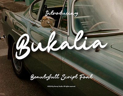 Bukalia - Beautyfull Script Font broadcasting font