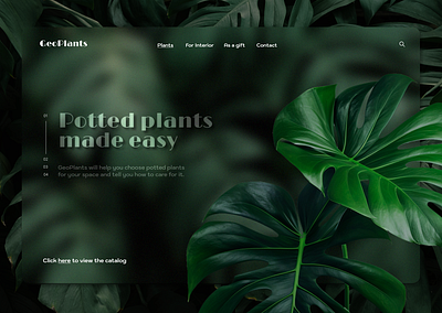 GeoPlants branding graphic design ui