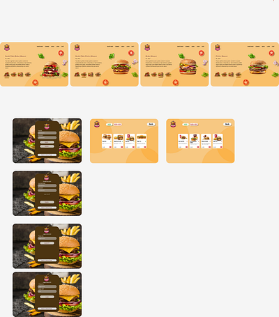 Burger Station Web Design animation branding figma food food branding site design ui ux web design