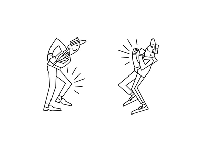 Dancing men | Graphic design advertising branding fashion graphic design illustration