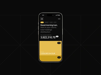 Golden Suisse Back Office- App Design & Animation animation app app design bank banking clean design finance minimal motion motion design motion graphics neobank ui ux